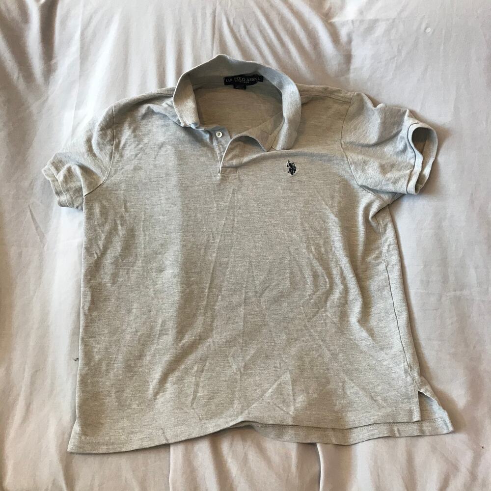U.S. Polo Assn. Grey Polo Shirt, Men's L